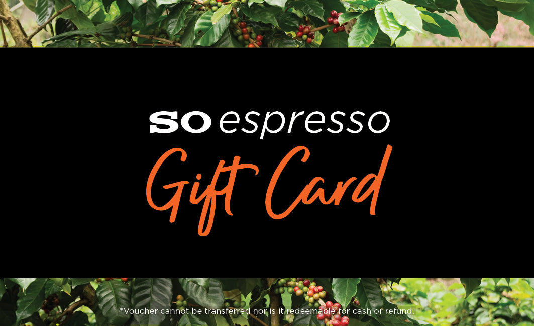 SO espresso gift cards